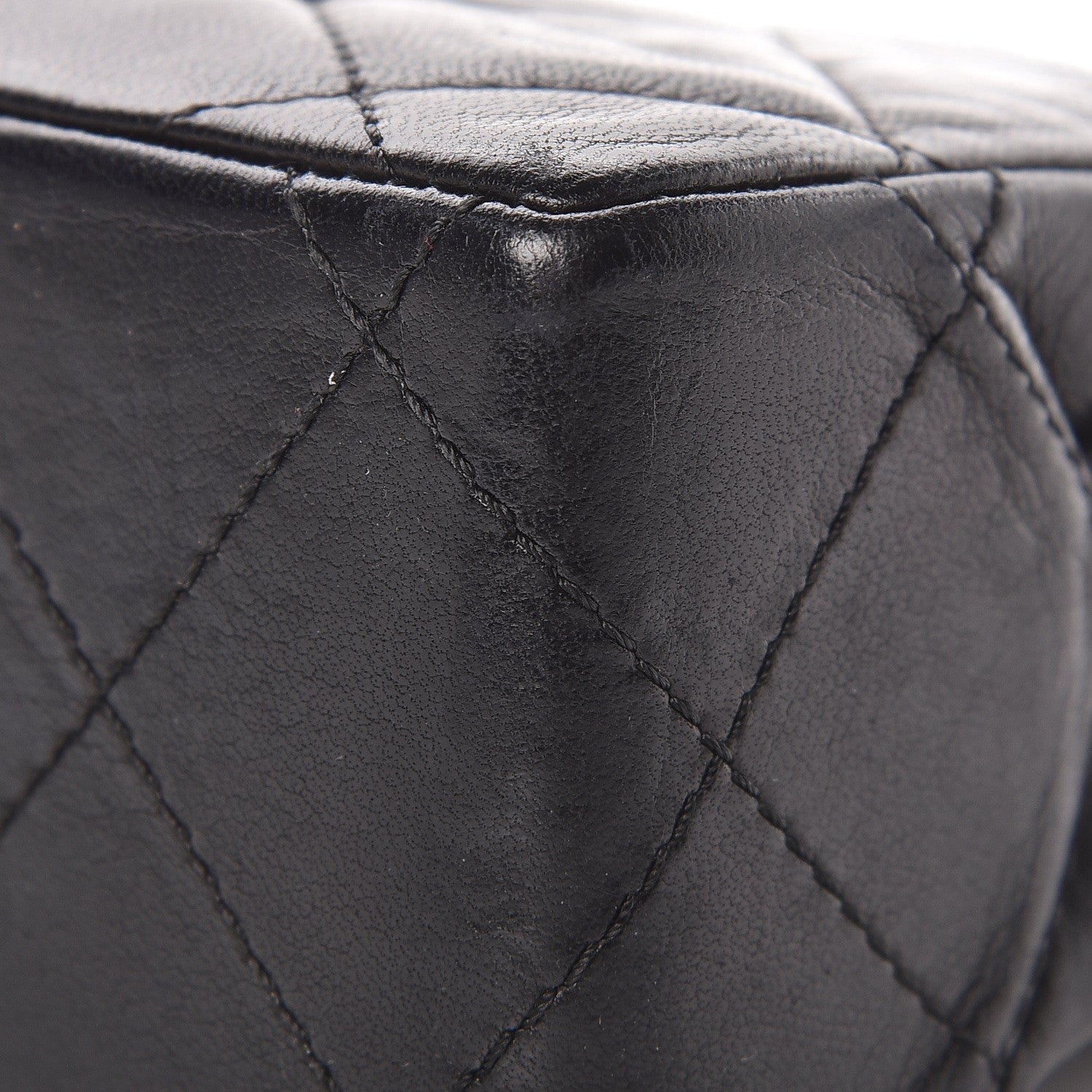 Chanel Lambskin Quilted Medium Double Flap Black 18 of 20