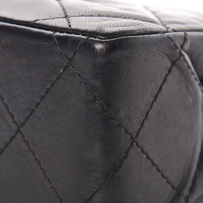 Chanel Lambskin Quilted Medium Double Flap Black 18 of 20