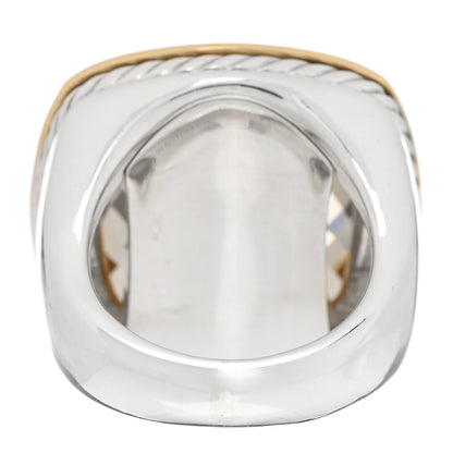 David Yurman Sterling Silver 18K Yellow Gold Champagne Citrine 18mm Albion Statement Ring 49 5 4 of 5