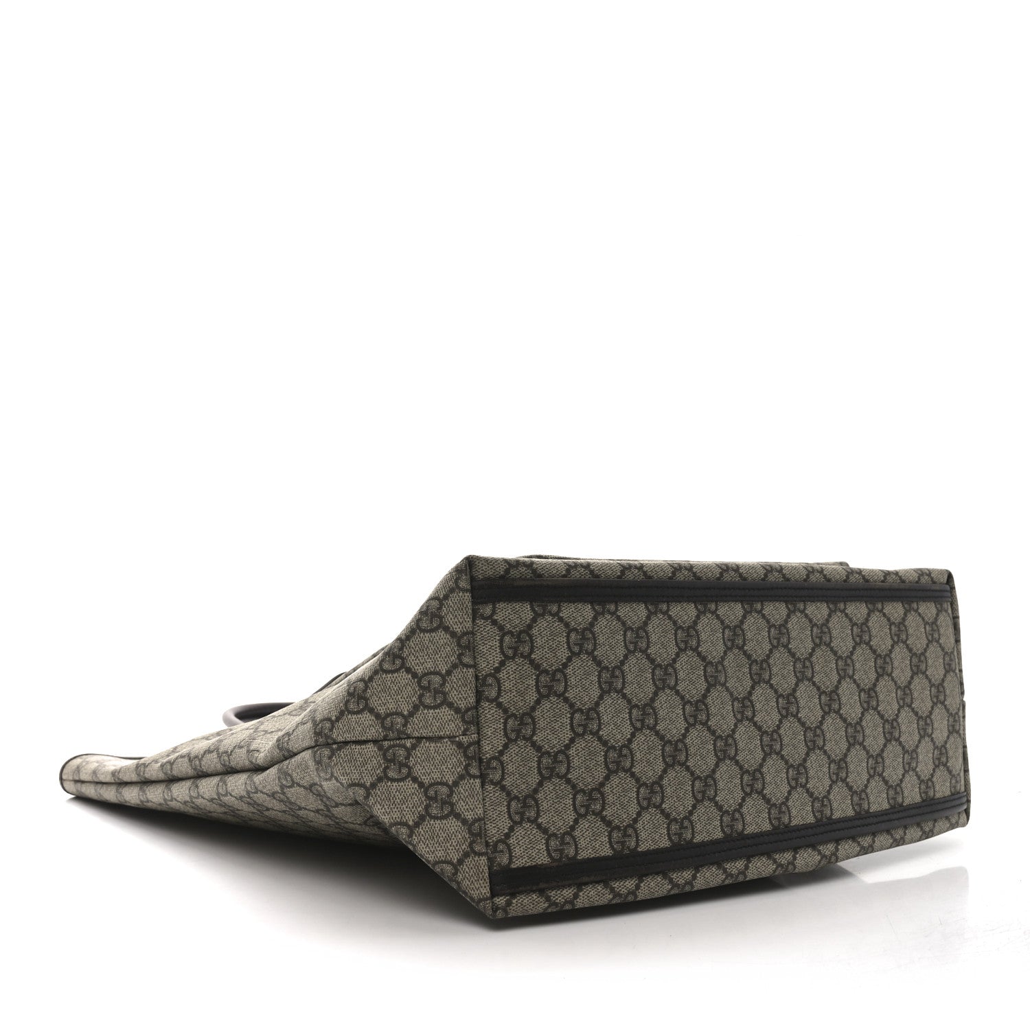 Gucci GG Supreme Monogram Vertical Front Pocket Shopping Tote Brown 4 of 9