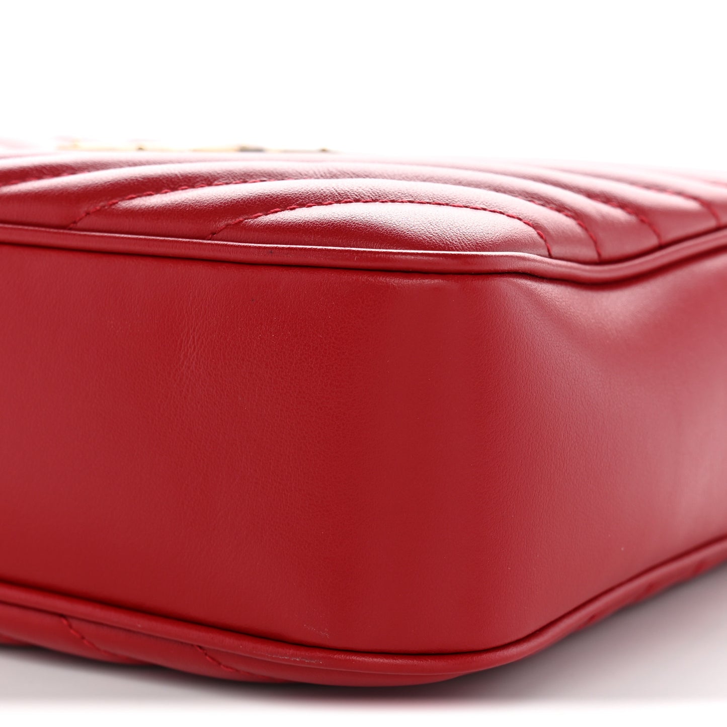 Calfskin Matelasse Monogram Lou Camera Bag Rouge Eros