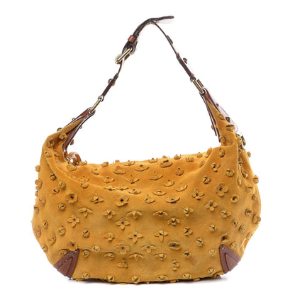 Louis Vuitton Suede Mahina Fleurs Onatah GM Maize 1 of 20