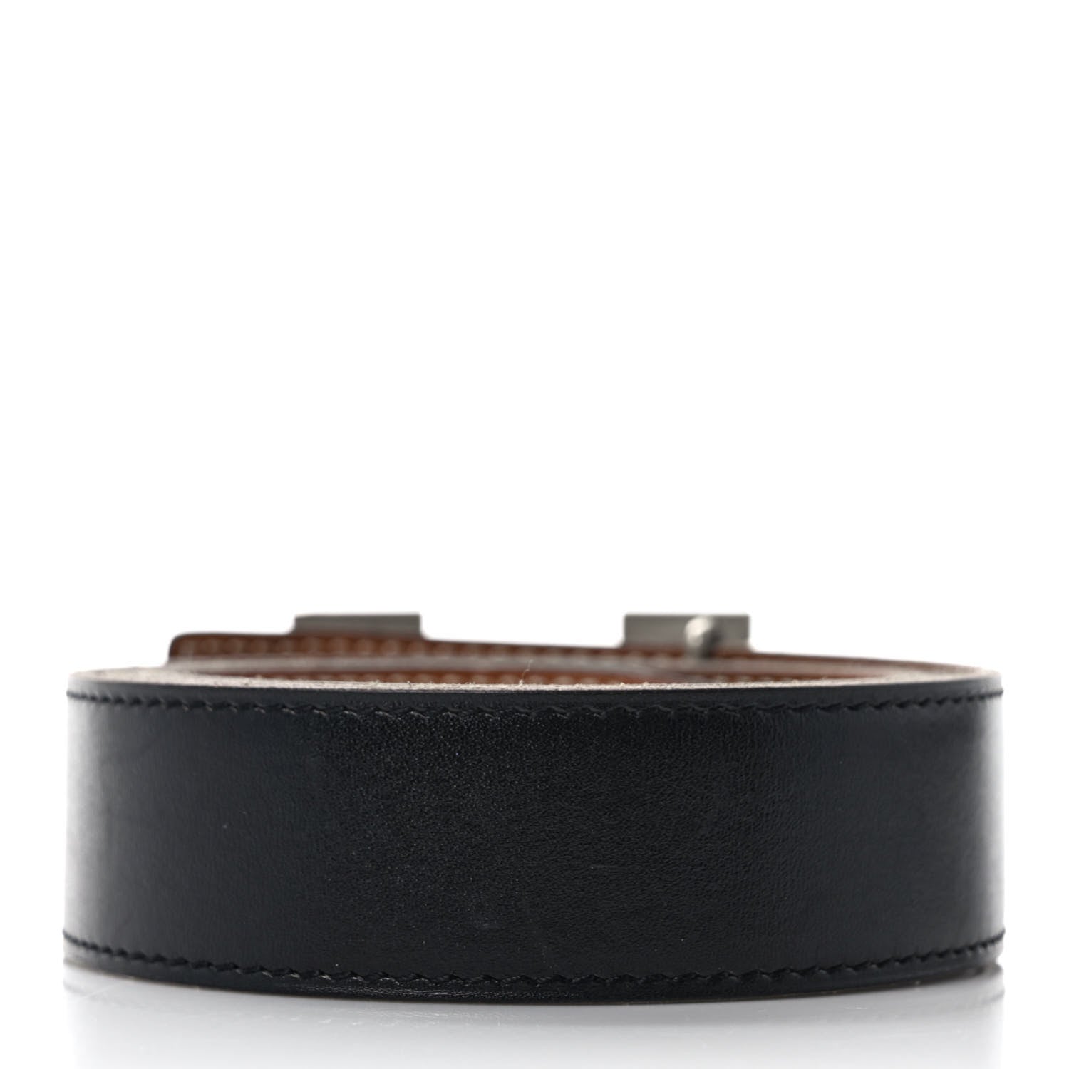 Hermes Box Togo 32mm H Belt 85 Black Gold 2 of 4