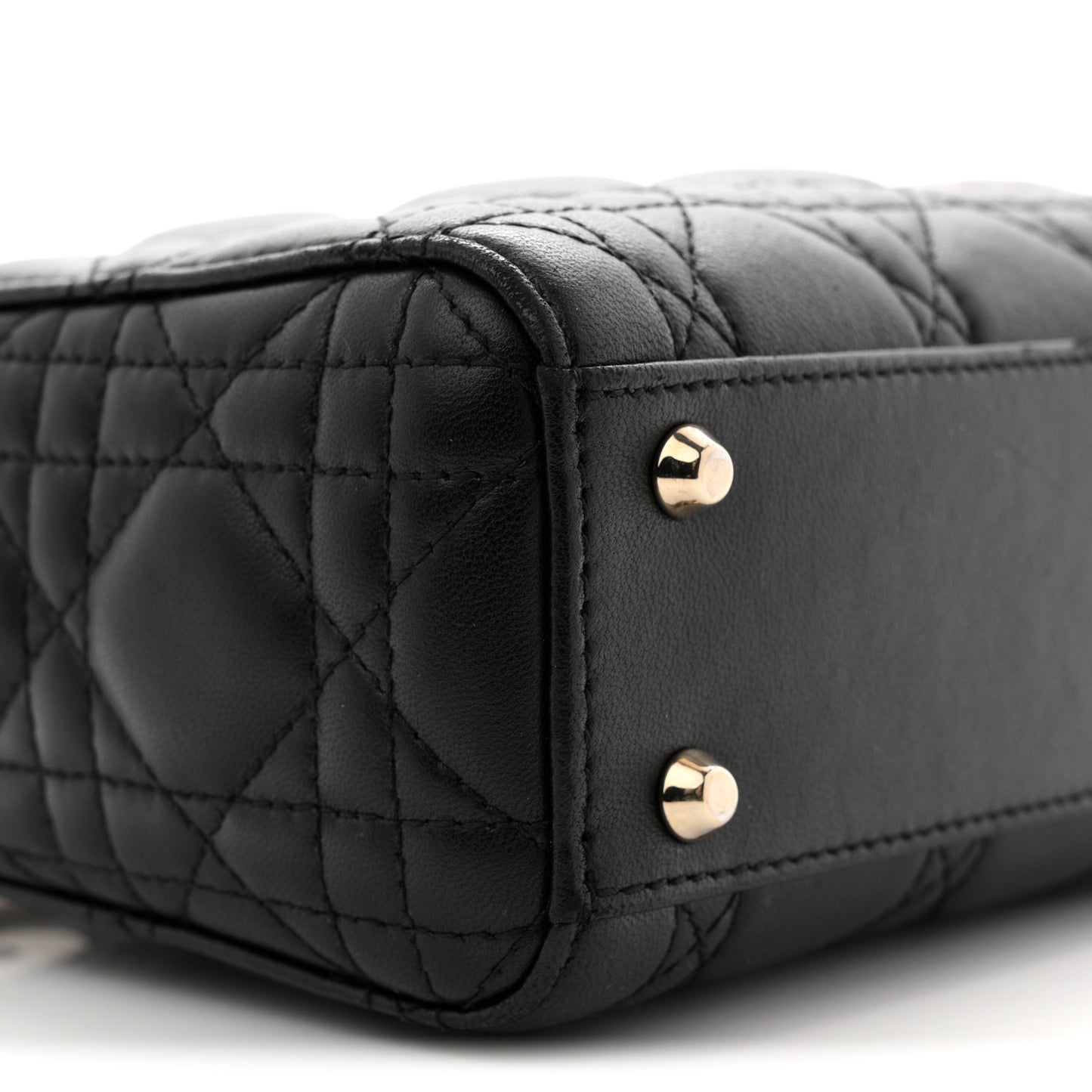 Lambskin Cannage Mini Lady Dior Black