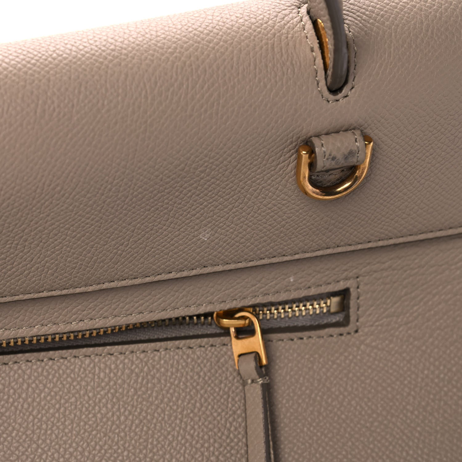 Celine Grained Calfskin Mini Belt Bag Dune 13 of 16