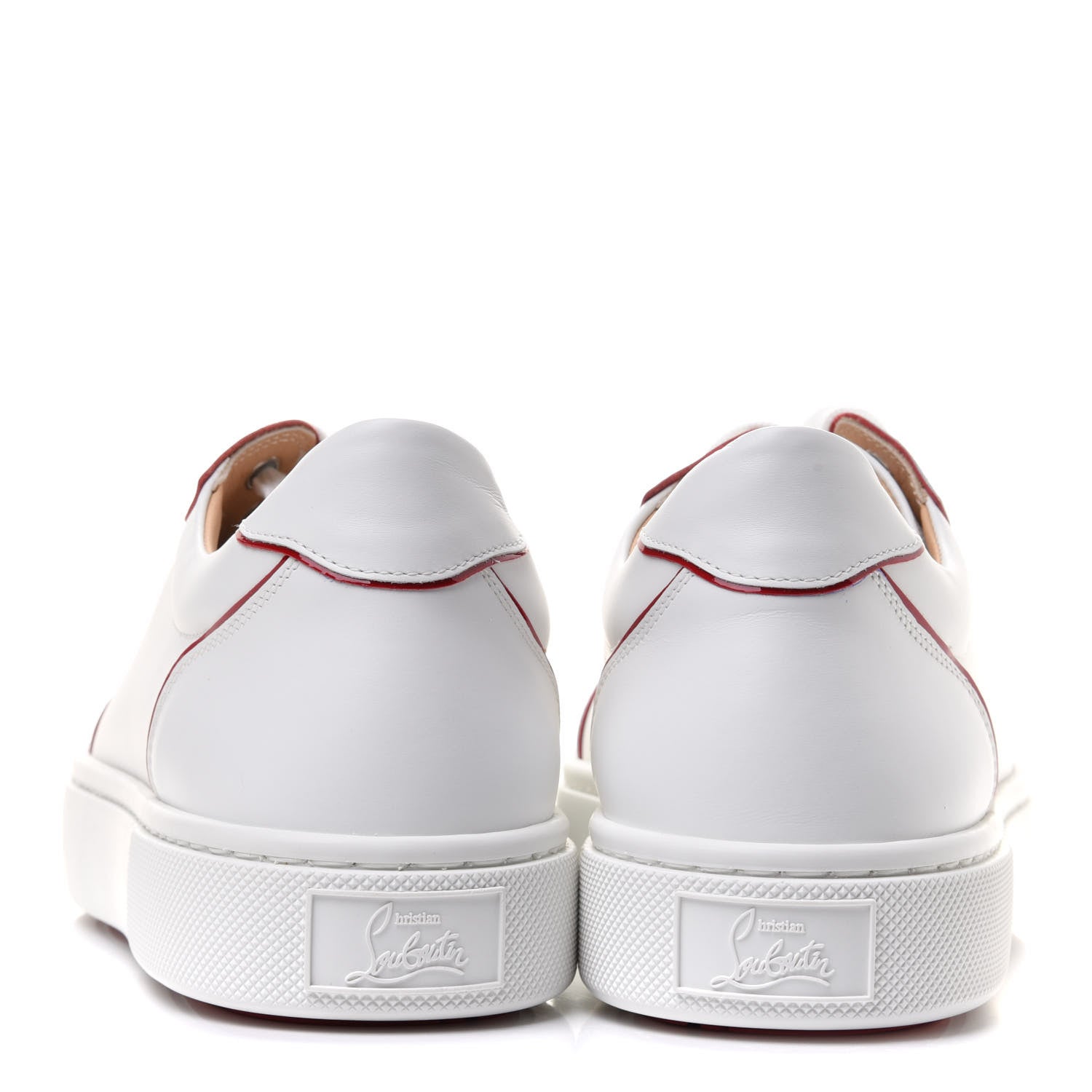 Christian Louboutin Patent Calfskin Vieira Flat Sneakers 40 White Loubi 5 of 10