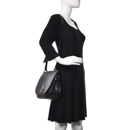 Mulberry Small Classic Grain Calfskin Amberley Satchel Black 2 of 11