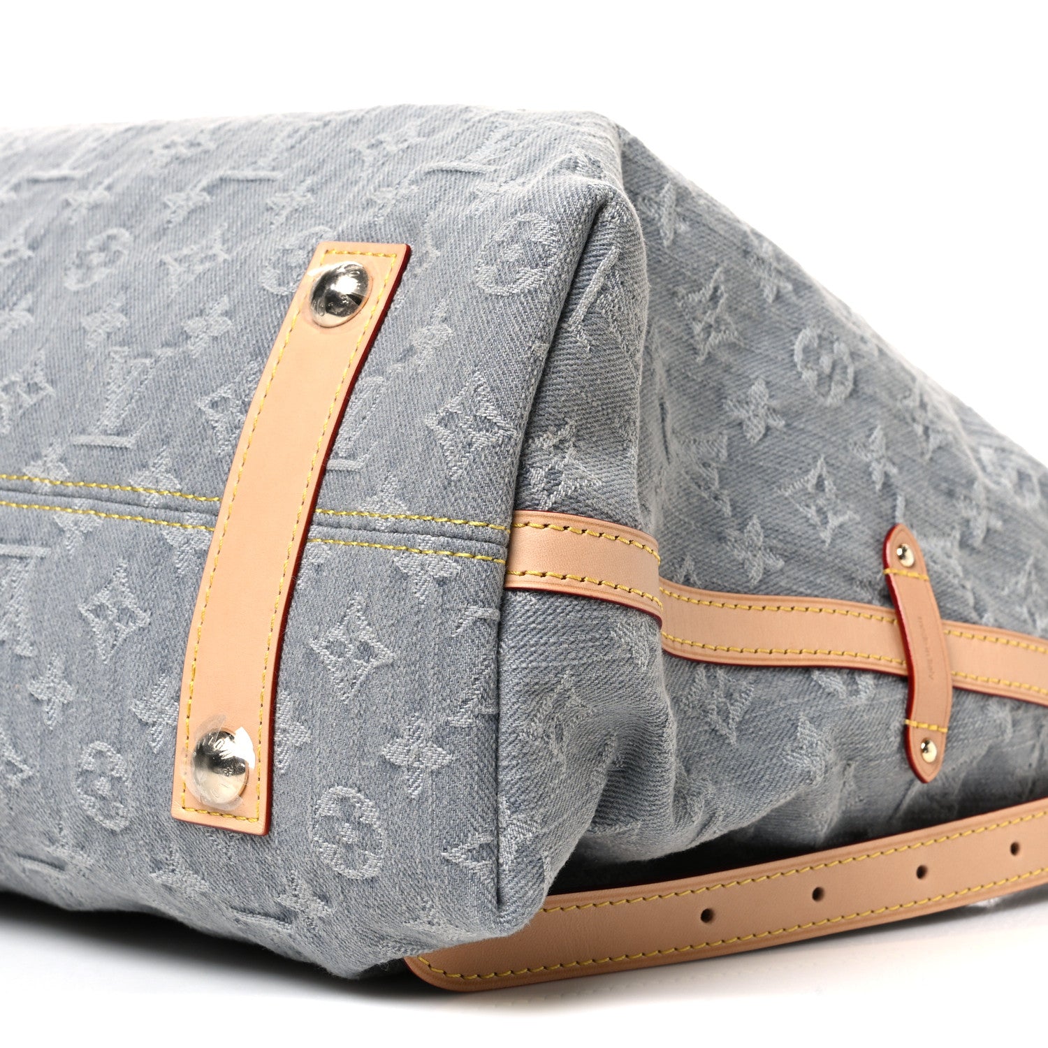Louis Vuitton Monogram Denim CarryAll MM Washed Grey 11 of 12