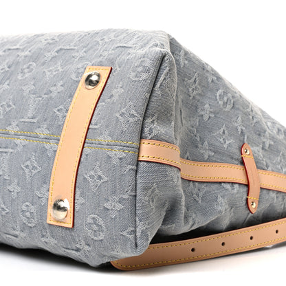 Louis Vuitton Monogram Denim CarryAll MM Washed Grey 11 of 12