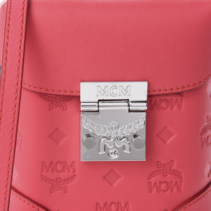 MCM Calfskin Ottomar Monogram Mini Soft Berlin Crossbody Teaberry 10 of 10