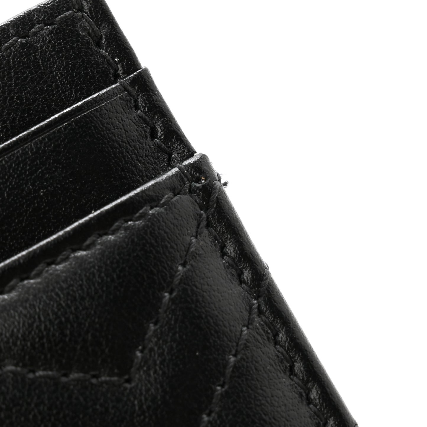 Calfskin Matelasse GG Marmont Card Holder Black