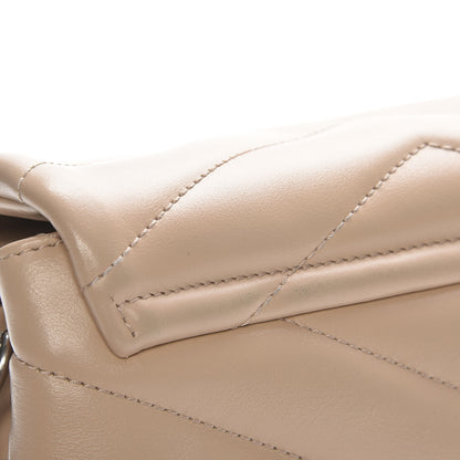Saint Laurent Calfskin Y Quilted Monogram Toy Loulou Crossbody Bag Nude Powder 8 of 8