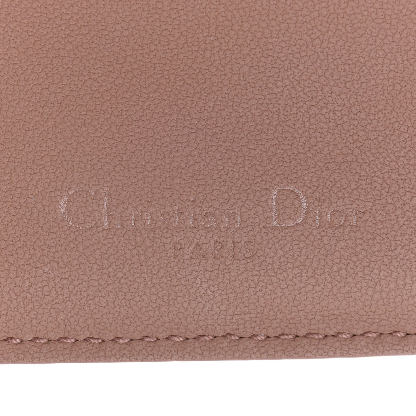 Ultra Matte Calfskin Cannage Small Lady Dior Flap Card Holder Beige