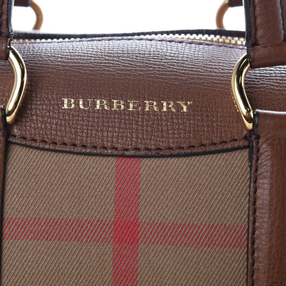 Burberry House Check Derby Calfskin Small Alchester Bowling Bag Tan 6 of 10