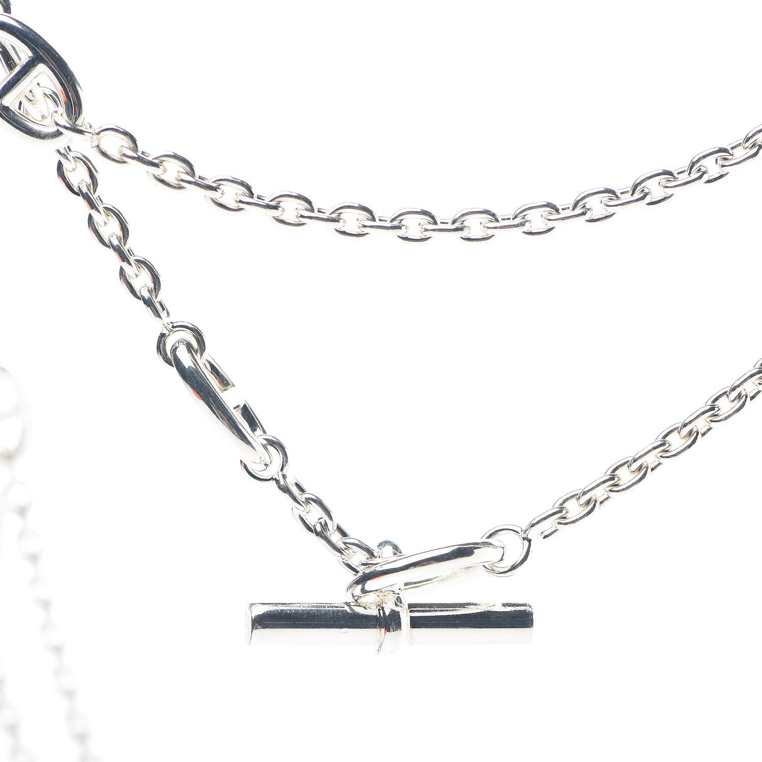 Hermes Sterling Silver Farandole Necklace 160 3 of 6
