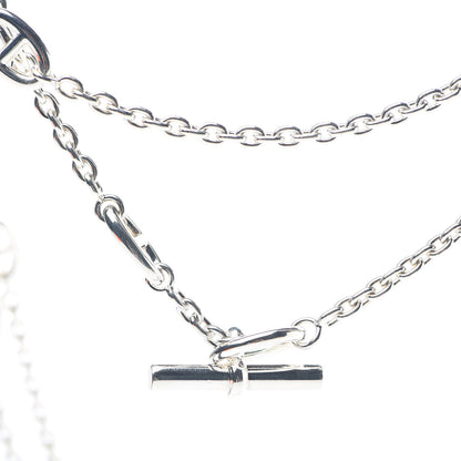 Hermes Sterling Silver Farandole Necklace 160 3 of 6