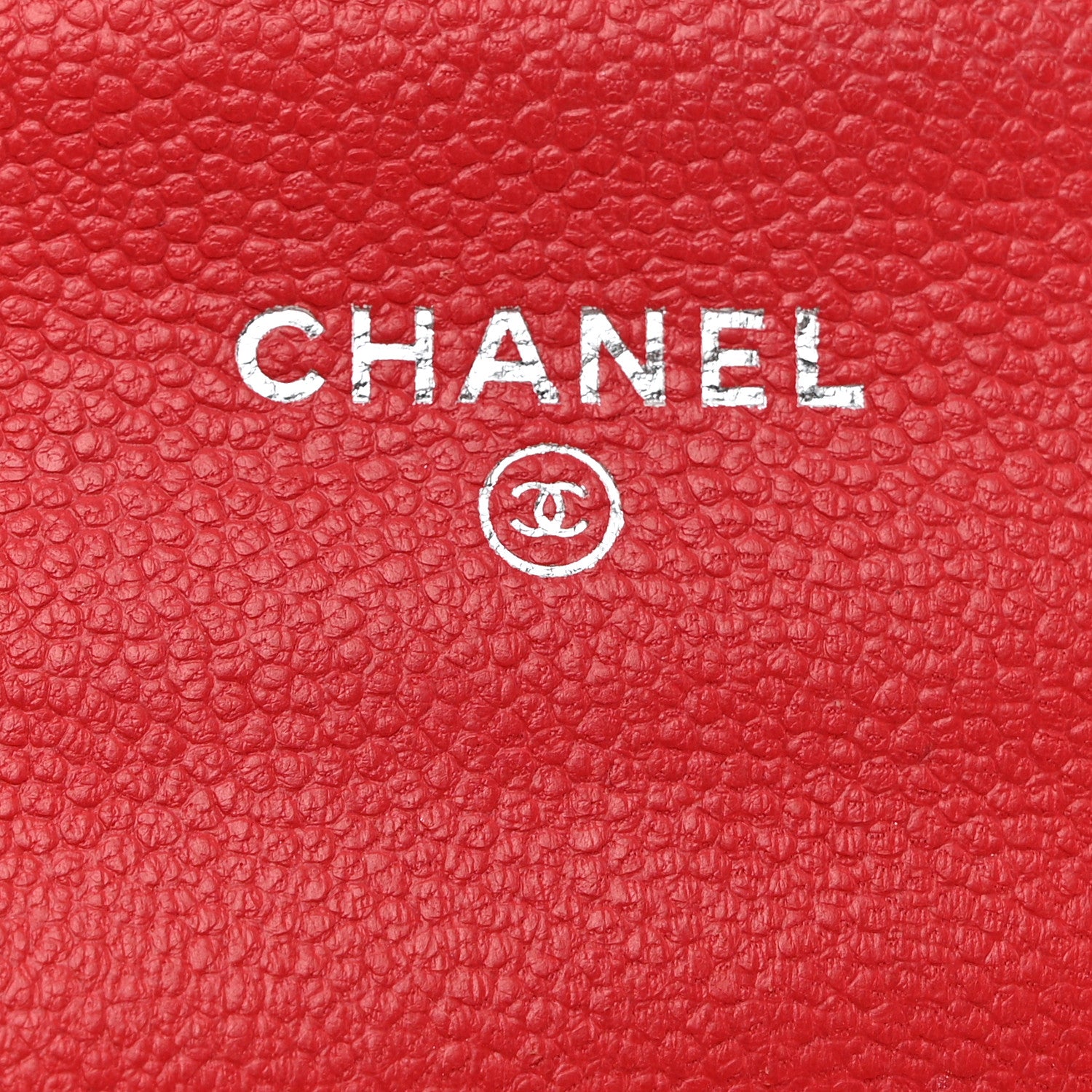 Chanel Caviar Chevron Quilted Flap Card Holder Red 7 of 11
