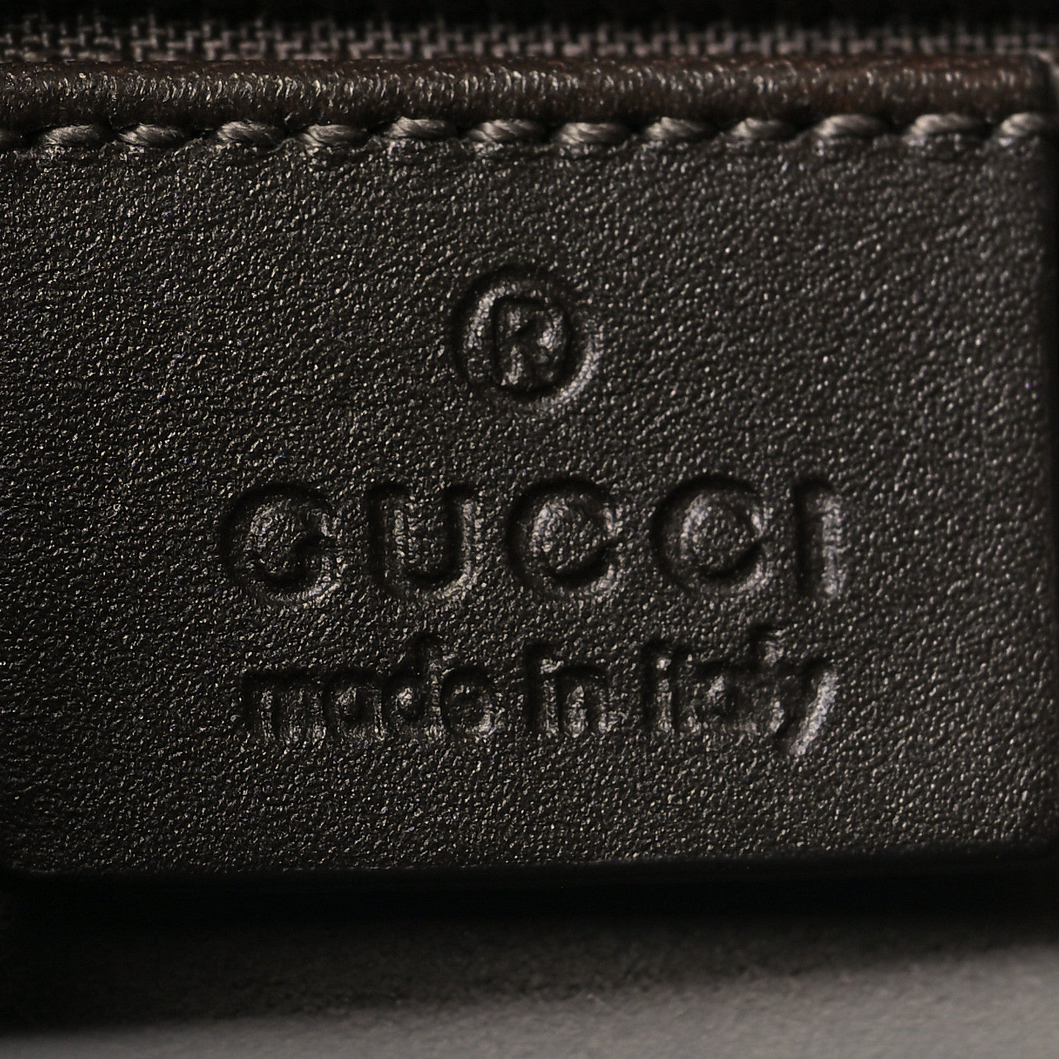 Gucci GG Supreme Monogram Small Zippered Tote Dark Brown 6 of 10