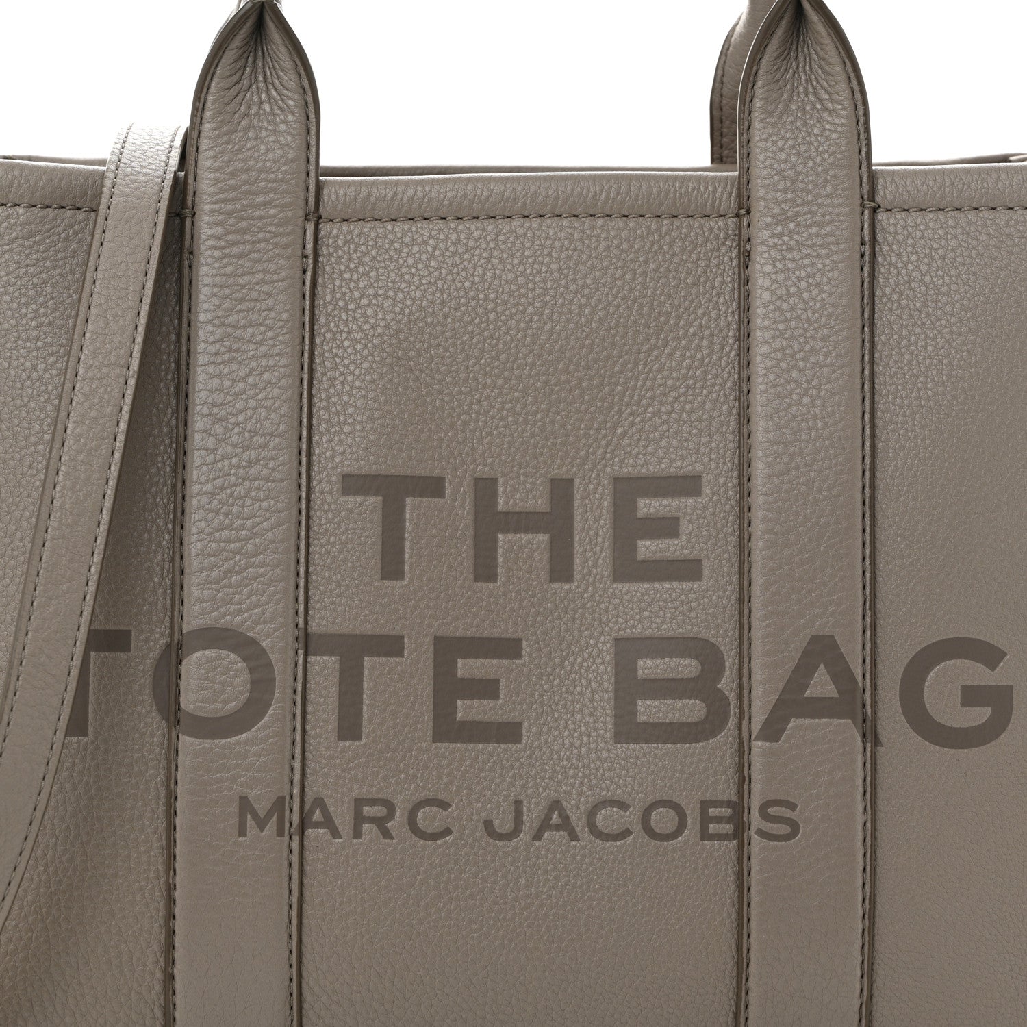 Marc Jacobs Grained Calfskin Medium The Tote Bag Cement 8 of 11