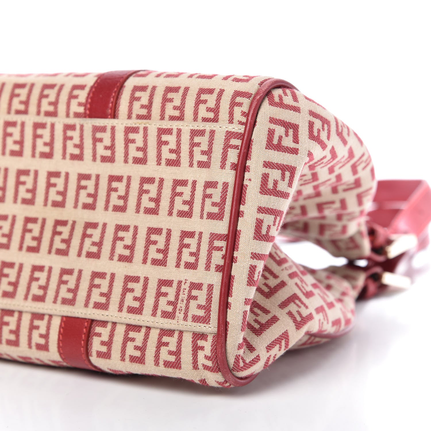 Fendi Zucchino Shoulder Bag Red 7 of 9