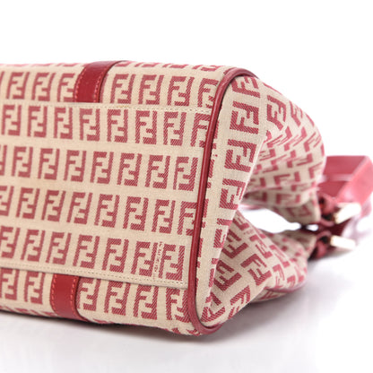 Fendi Zucchino Shoulder Bag Red 7 of 9