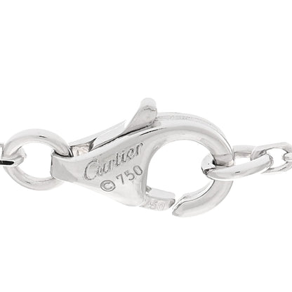 Cartier 18K White Gold Diamond Extra Small C Hearts And Symbols Necklace 4 of 5