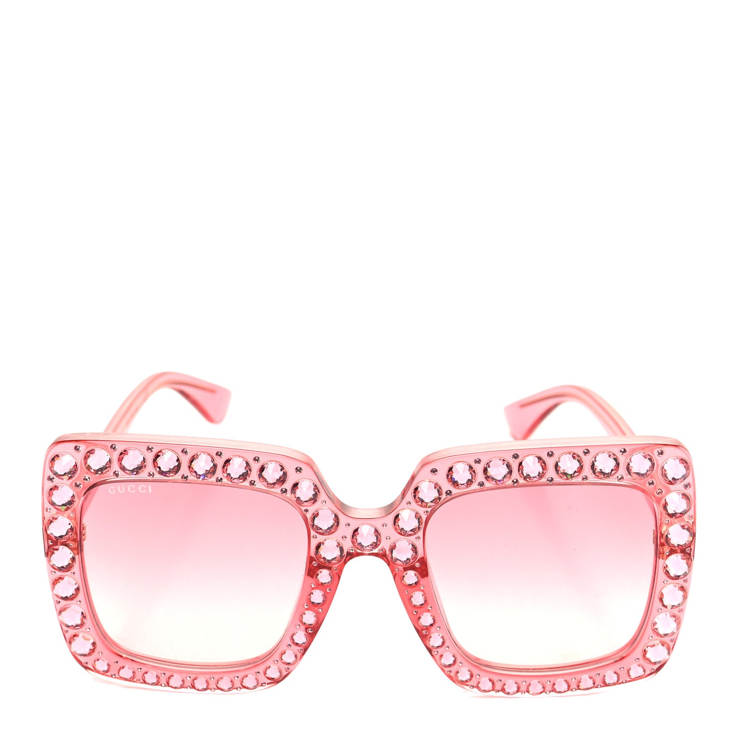 Acetate Crystal Oversize Sunglasses GG0148S Pink