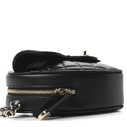 Chanel Lambskin Quilted CC In Love Heart Bag Black 9 of 11