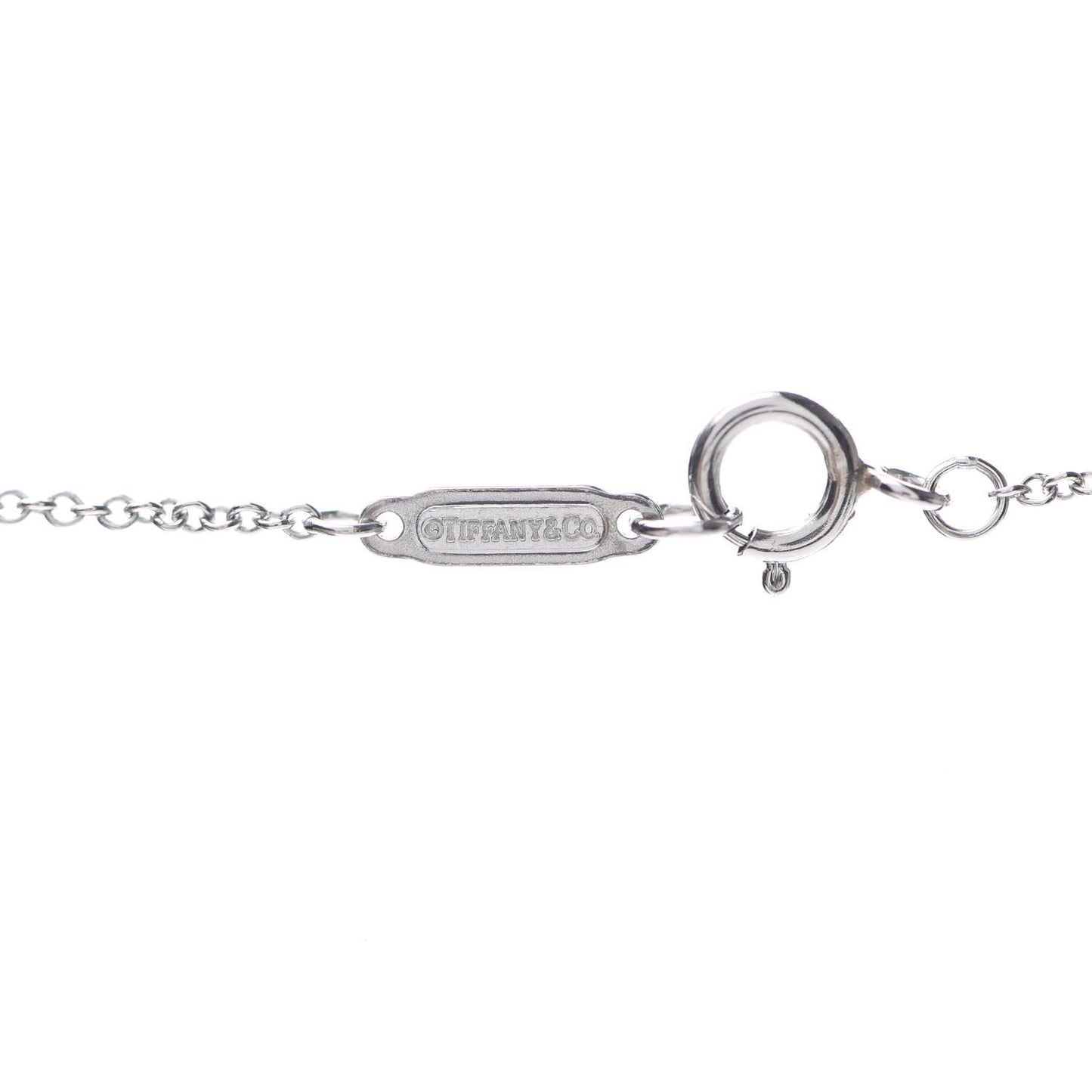 Platinum Diamond Victoria Key Pendant Necklace