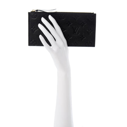 Louis Vuitton Empreinte Felicie Chain Wallet Zippered Insert Black 2 of 6