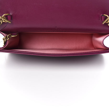 Gucci Velvet Matelasse GG Marmont Mini Bag Fuchsia Violet Cyclamen 5 of 12