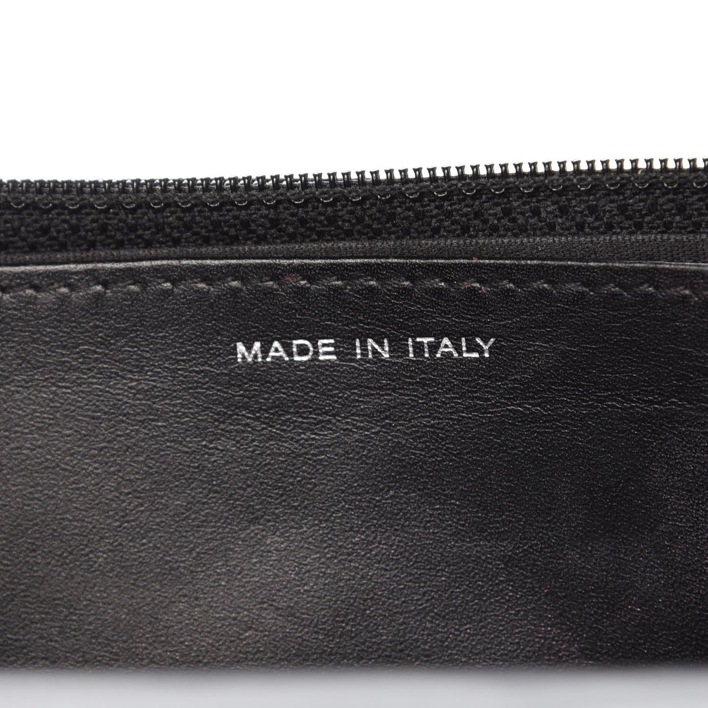 Patent Quilted Wallet On Chain WOC Black