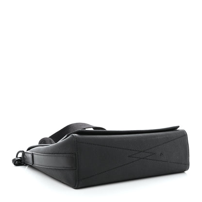 Louis Vuitton Calfskin Aerogram Messenger Black 4 of 11