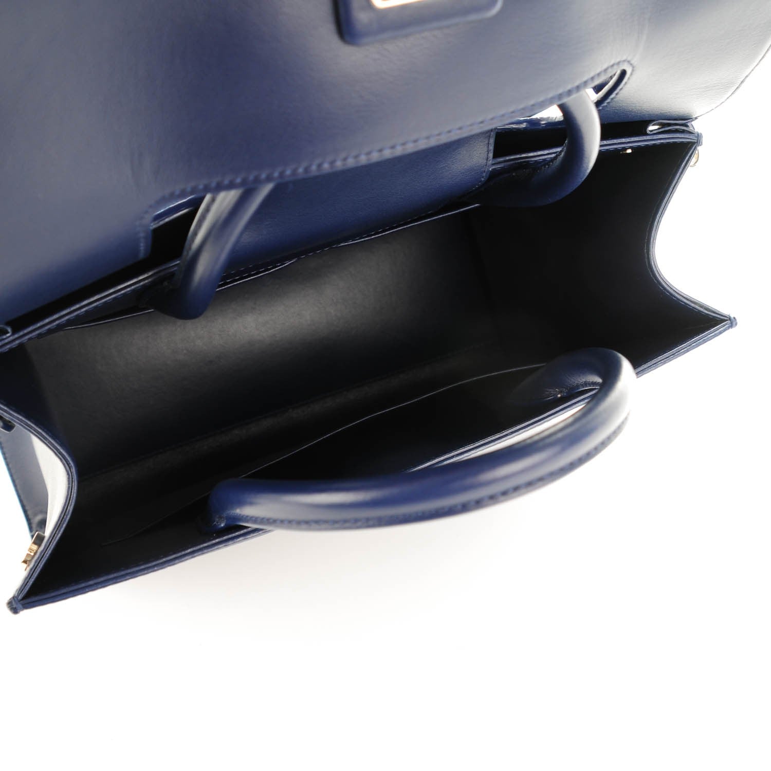 Christian Dior Bullcalf Medium Diorever Flap Navy 5 of 7