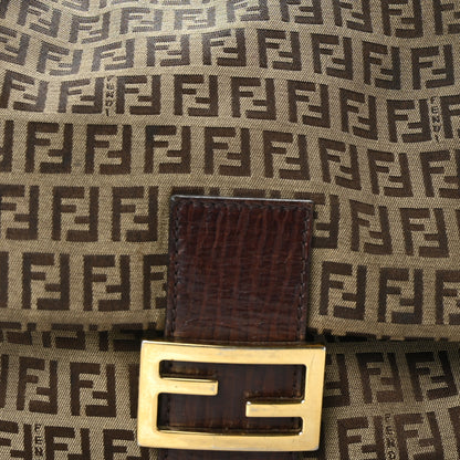 Fendi Zucchino Vitello Mama Baguette Mogano Panna Bruciato 7 of 8