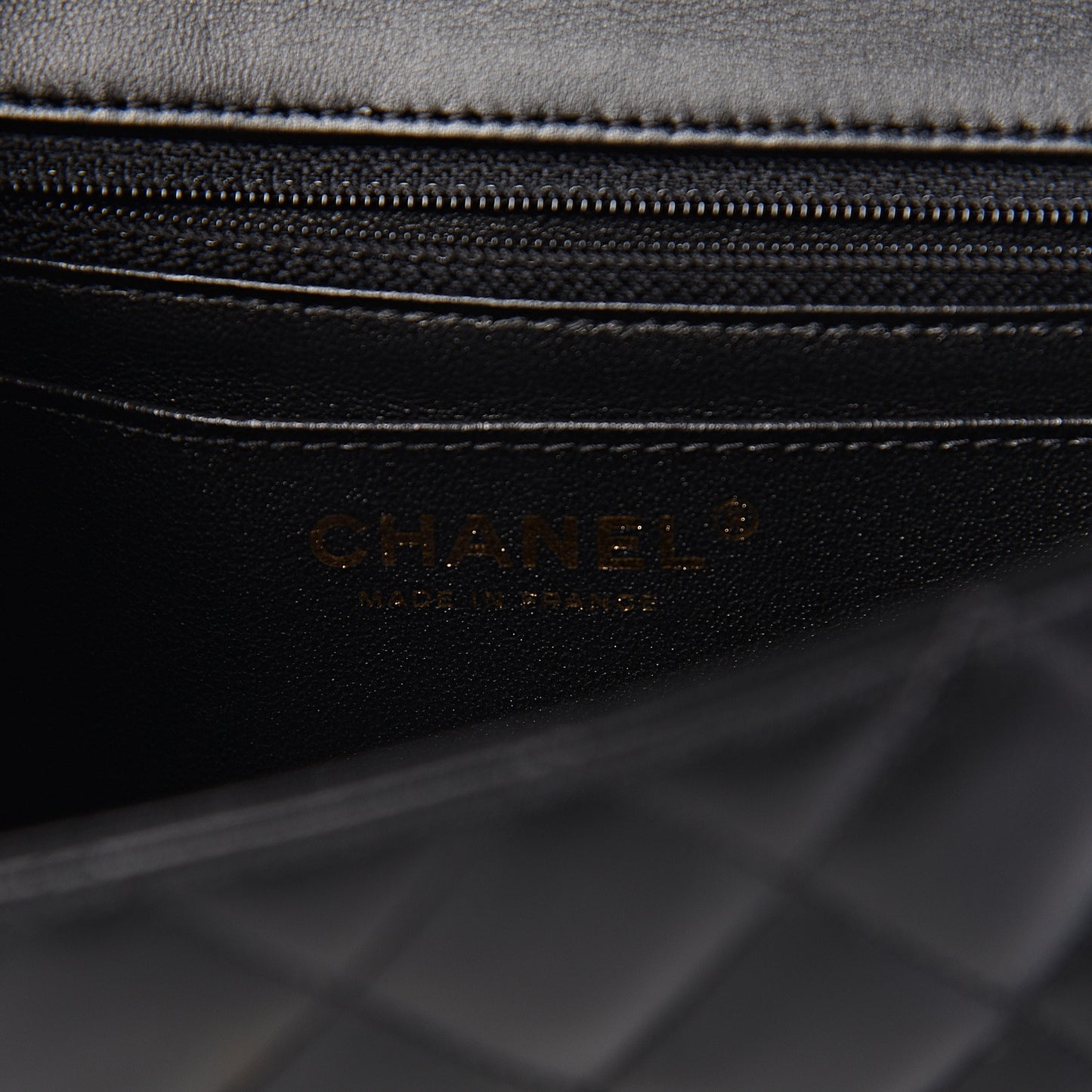 Lambskin Quilted Studded Mini Rectangular Flap Black