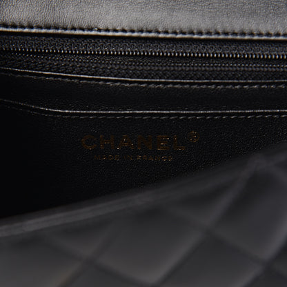 Chanel Lambskin Quilted Studded Mini Rectangular Flap Black 6 of 10