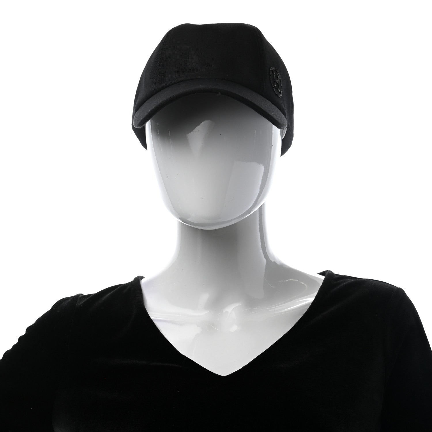 Hermes Cotton Miles H Circle Hat 58 Black 2 of 7