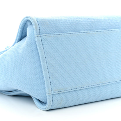 Chanel Mixed Fibers Medium Deauville Tote Light Blue 10 of 16