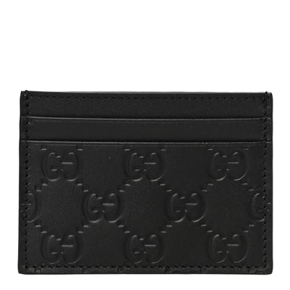 Gucci Guccissima Card Holder Black 1 of 9