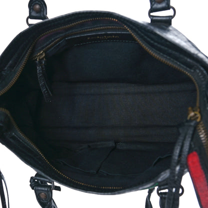 Balenciaga Agneau Graffiti All Over Classic Hardware S City Black Vert Rouge 5 of 14