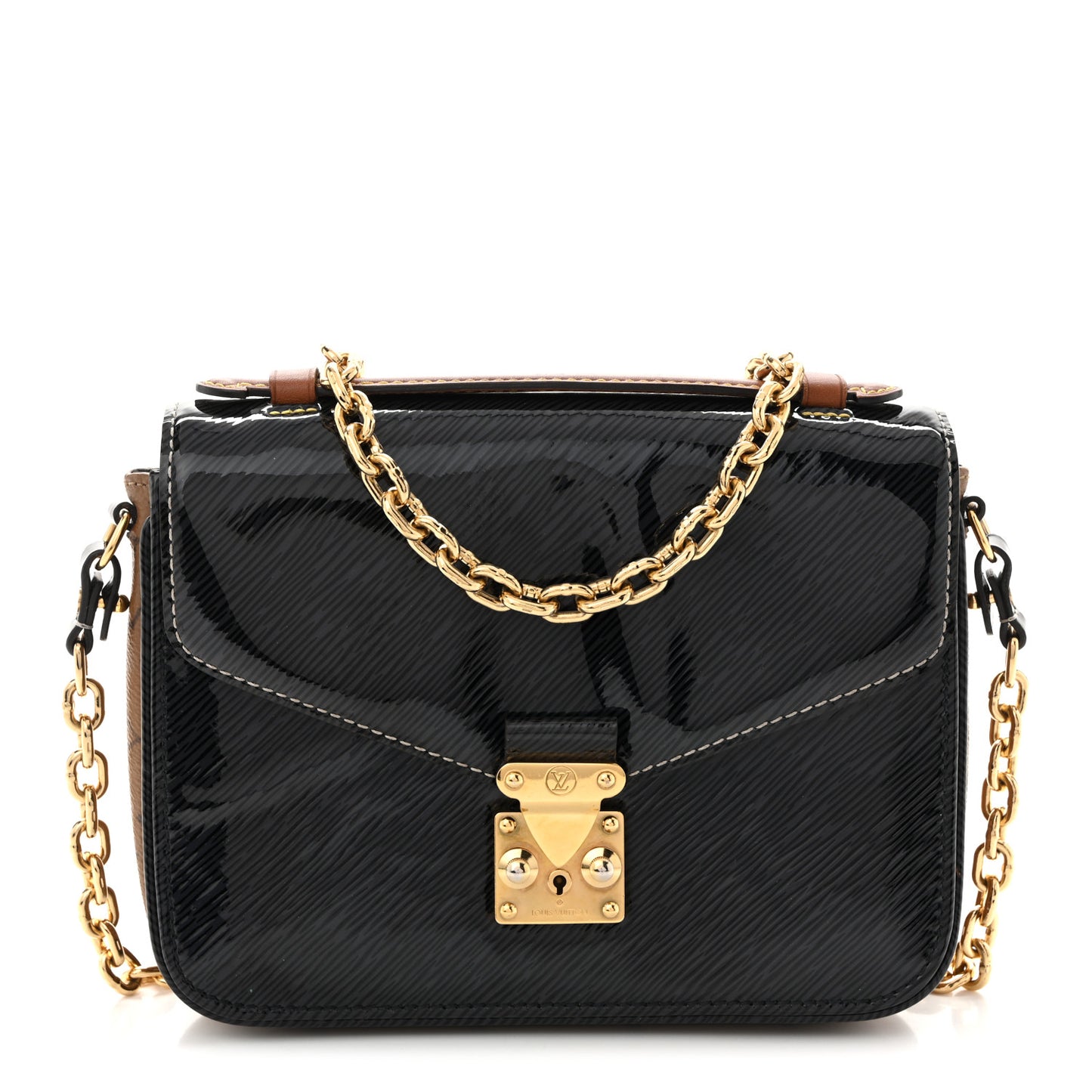 Shiny Epi Monogram Pochette Metis Mini Marine