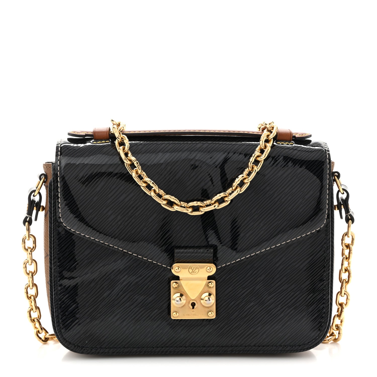 Louis Vuitton Shiny Epi Monogram Pochette Metis Mini Marine 1 of 10