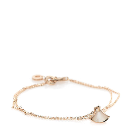 Bulgari 18K Rose Gold Mother of Pearl Divas' Dream Bracelet ML 1 of 5