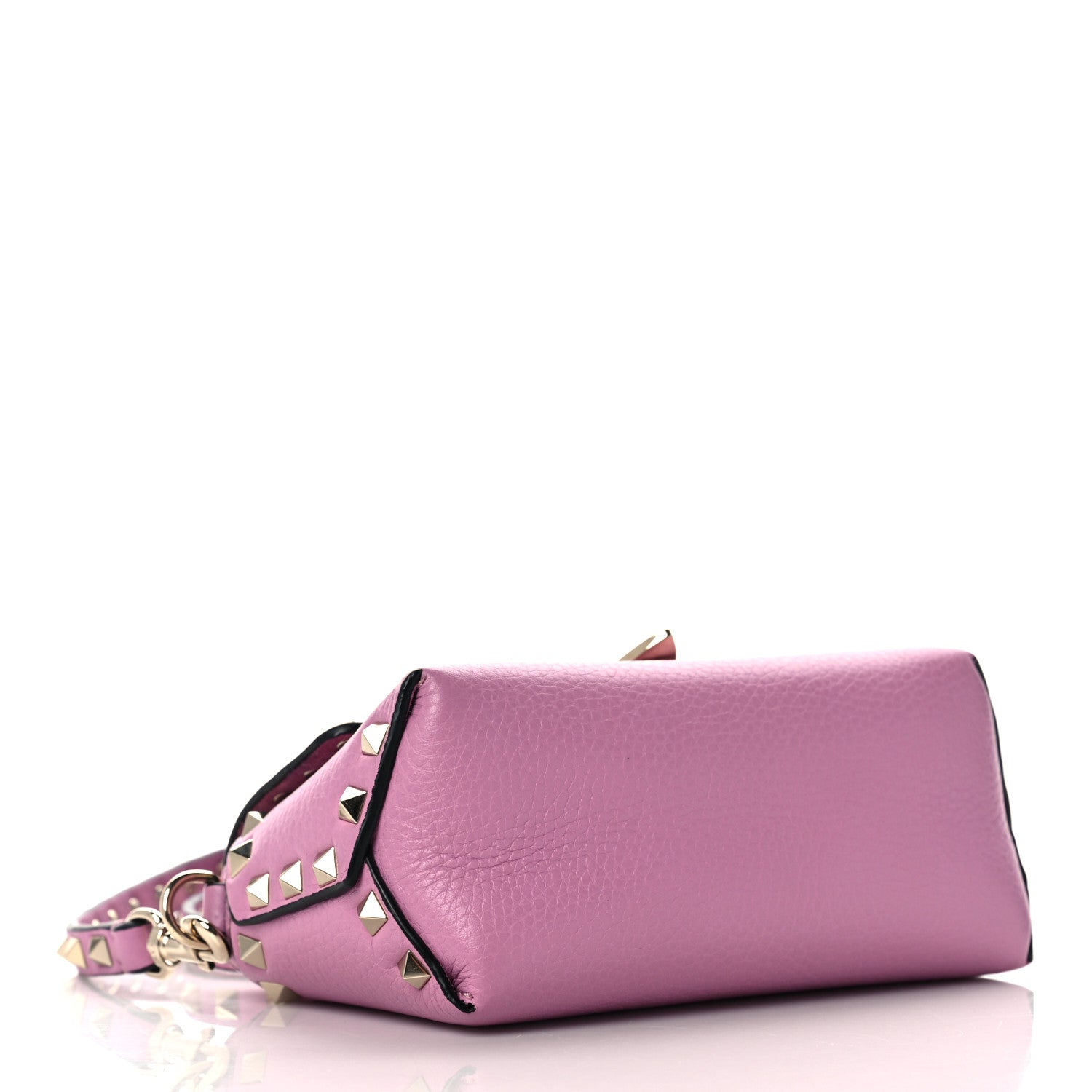 Valentino Garavani Pebbled Calfskin Mini Rockstud Crossbody Bag Giacinto 3 of 7