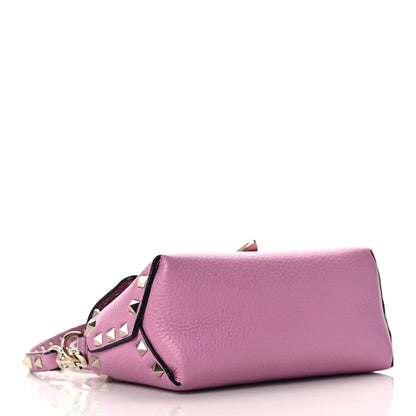 Valentino Garavani Pebbled Calfskin Mini Rockstud Crossbody Bag Giacinto 3 of 7
