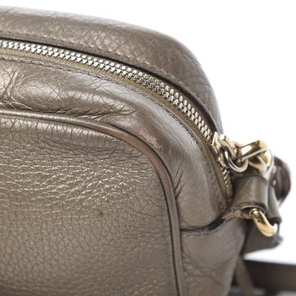 Gucci Metallic Pebbled Calfskin Small Soho Disco Bag Golden Beige 14 of 23