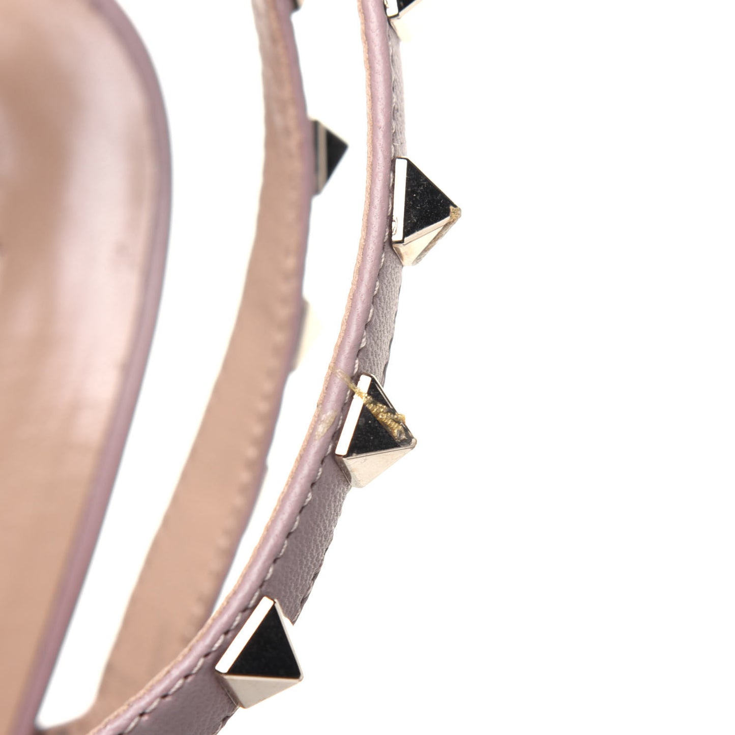 Patent Nappa Rockstud Ankle Strap 100mm Pumps 39 Black Poudre