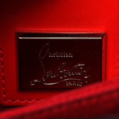 Christian Louboutin Calfskin Patent Studded Large Paloma Brown 10 of 15