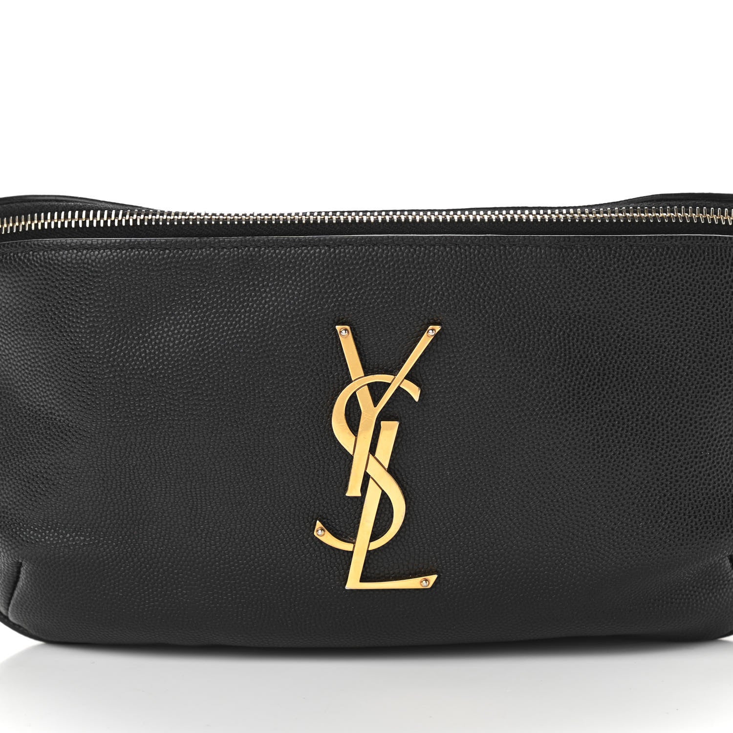 Saint Laurent Grain De Poudre Monogram Belt Bag Black 7 of 10